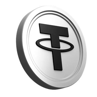 Grafik der Tether USDT Münze im Informationsbereich der Plattform